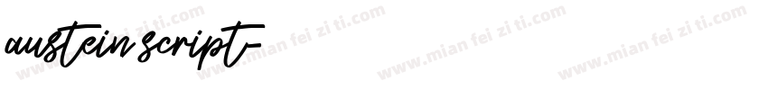 austein script字体转换